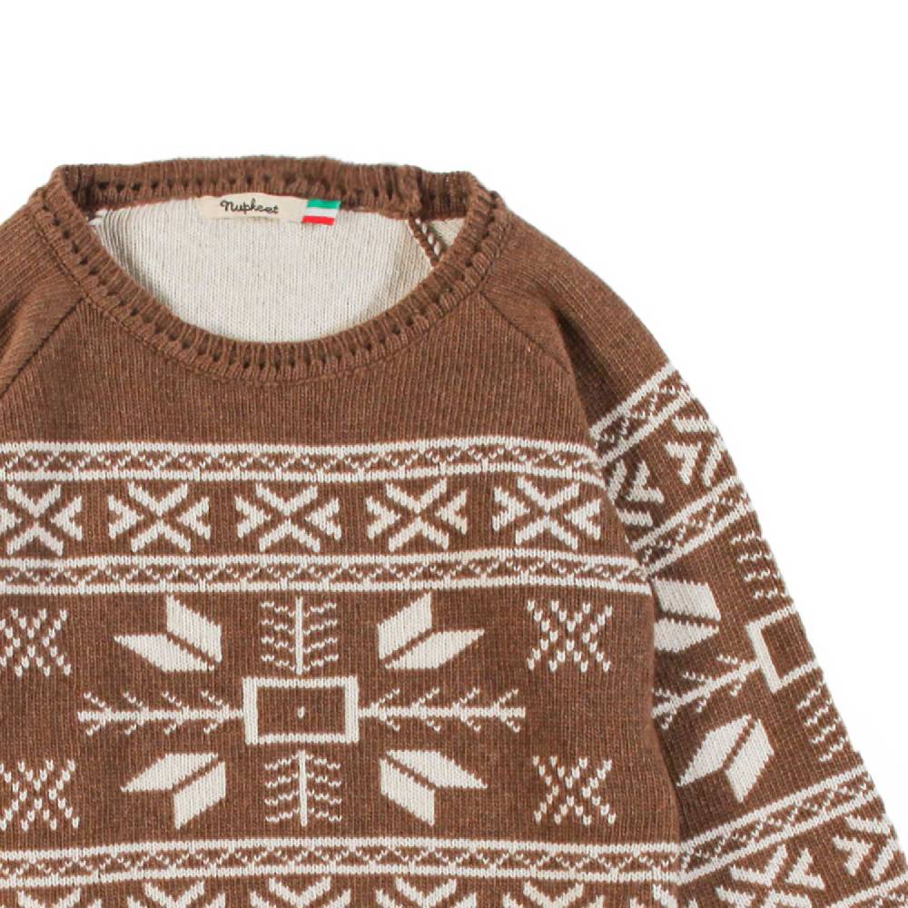 Nupkeet Pullover Raglan Girocollo Cacao – Lesina