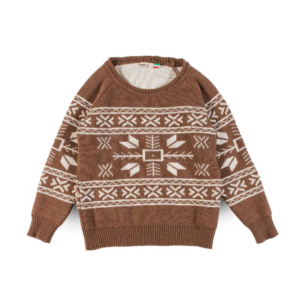 Nupkeet Pullover Raglan Girocollo Cacao – Lesina