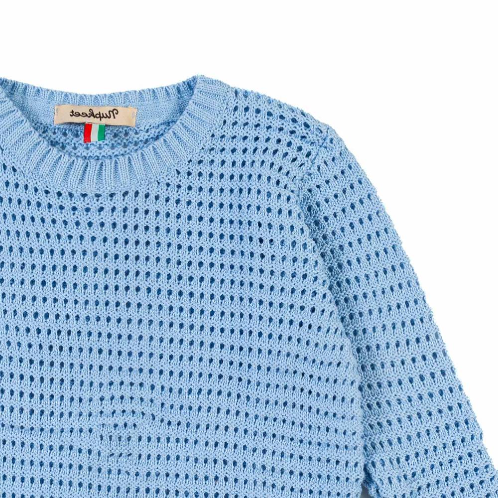 Nupkeet Pullover Tricot Azzurro Cielo Pistoia