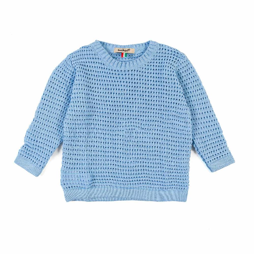 Nupkeet Pullover tricot azzurro cielo Pistoia