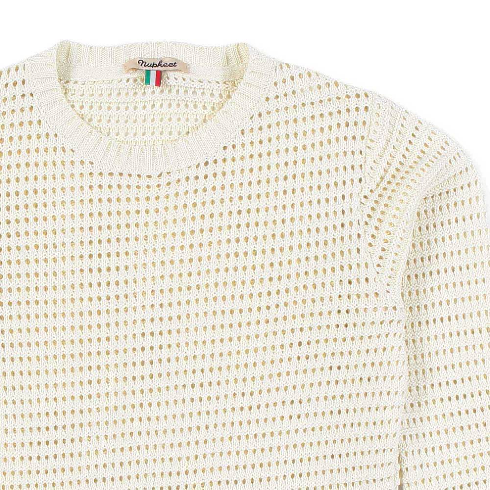 Nupkeet Pullover Tricot Bianco Panna Pistoia