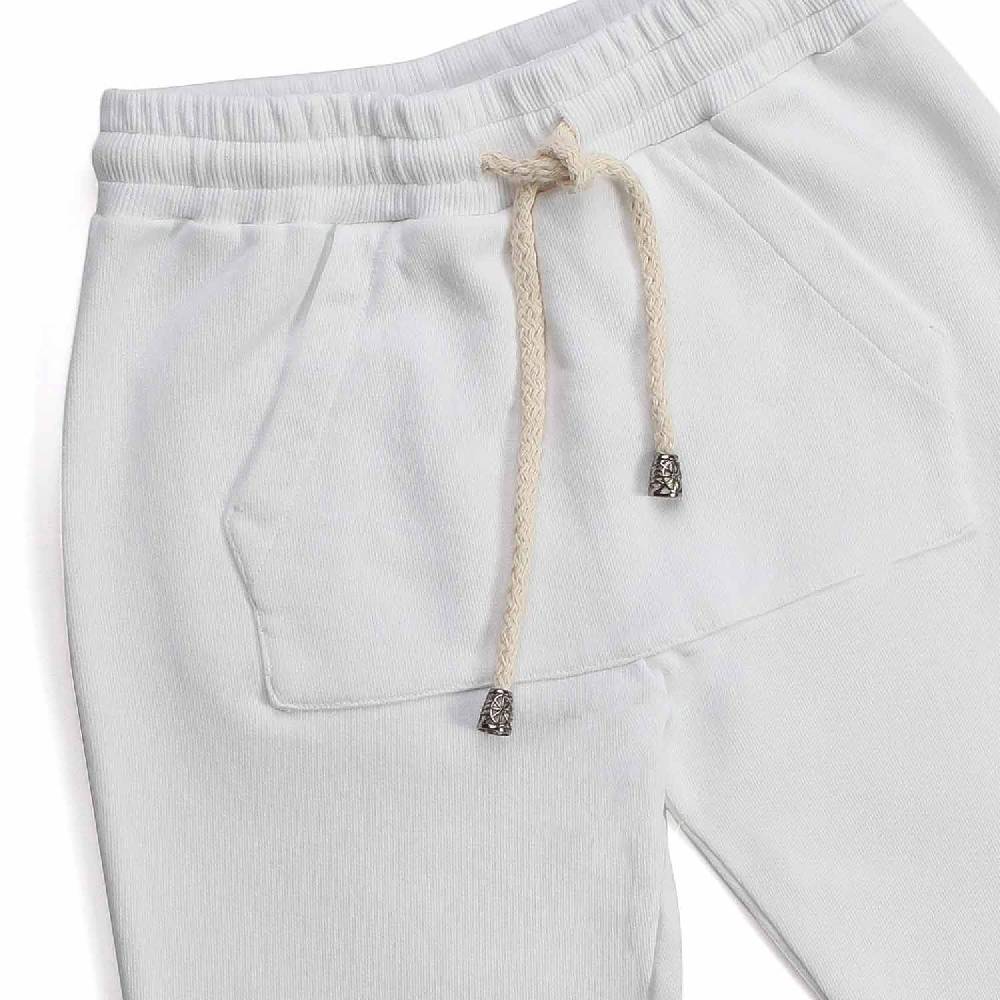 Nupkeet Puzzola Bianco – Pantalone Tuta Con Coulisse