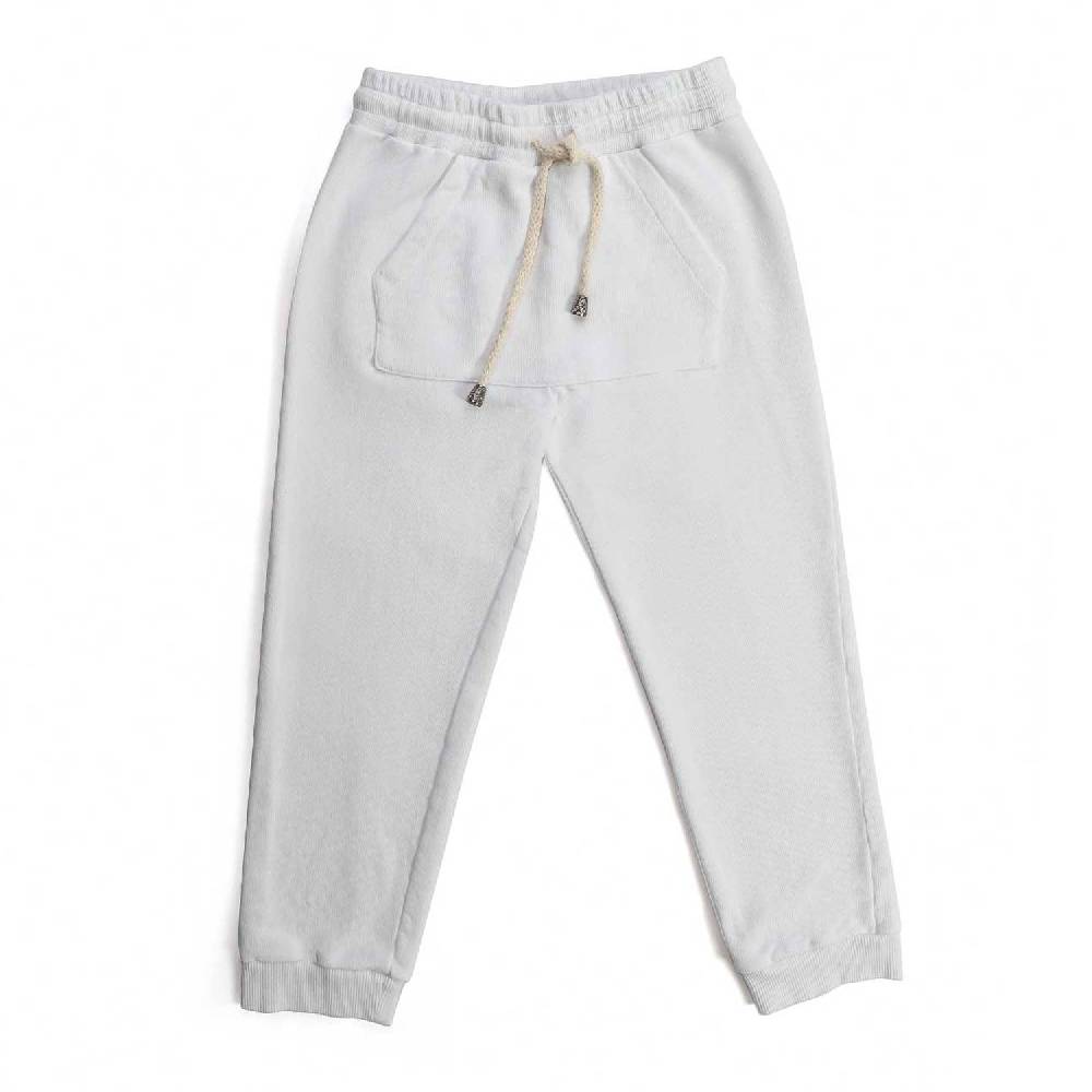 Nupkeet Puzzola Bianco – Pantalone tuta con coulisse