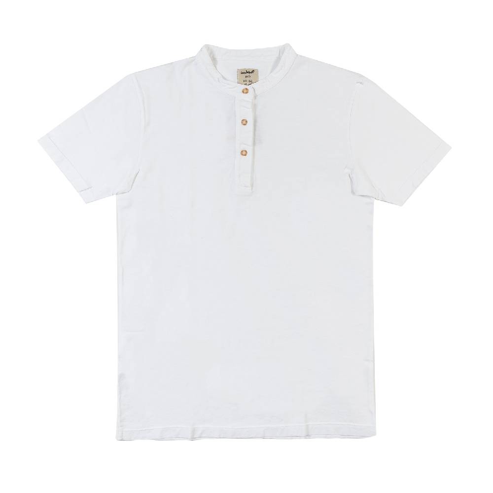 Nupkeet T-shirt serafino bianca Brescia