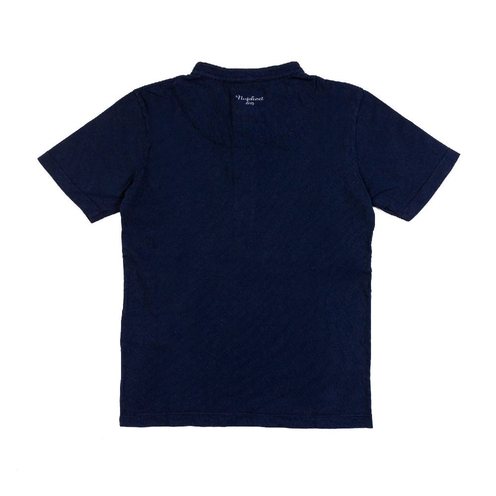Nupkeet T-shirt Serafino Blu Navy Brescia