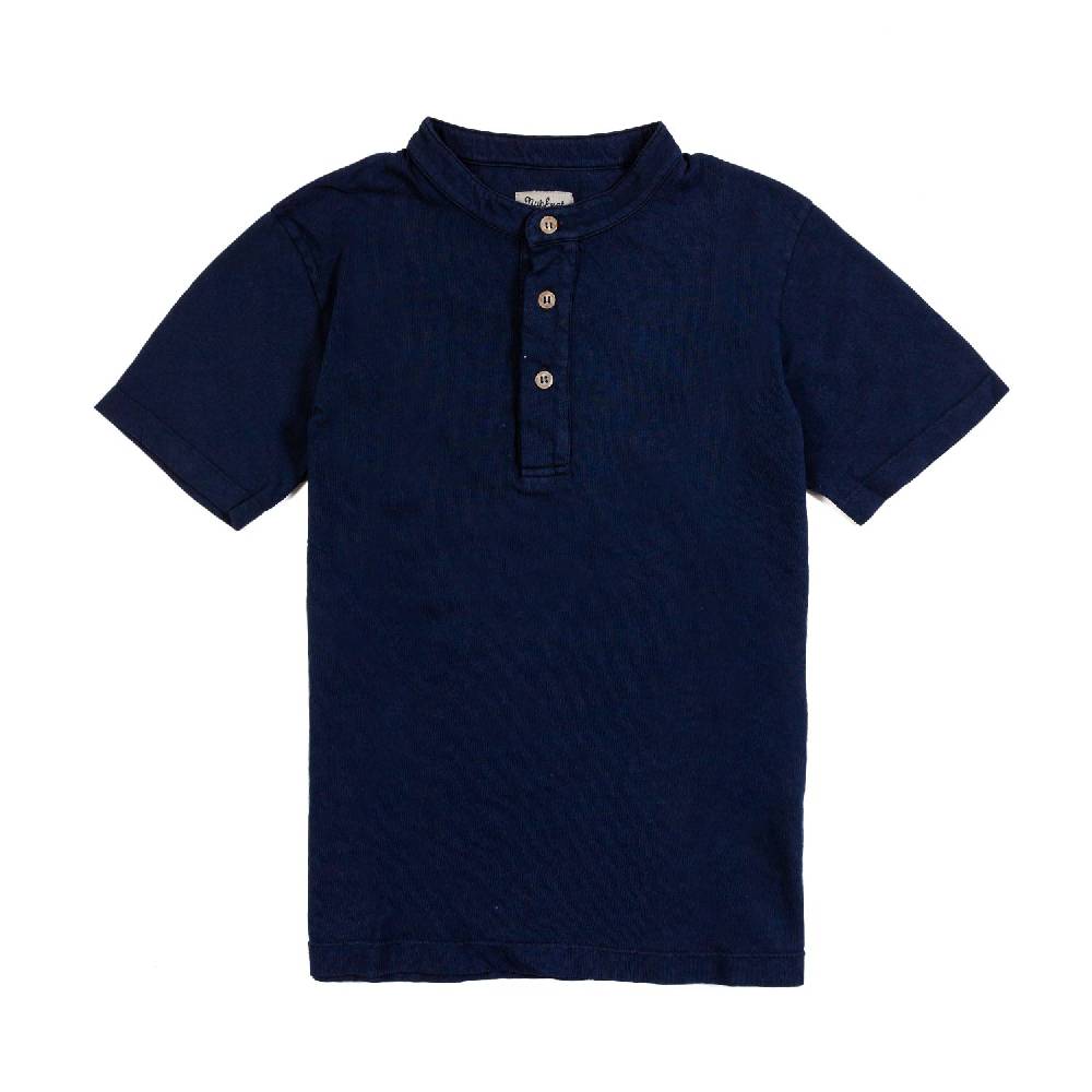 Nupkeet T-shirt serafino blu navy Brescia