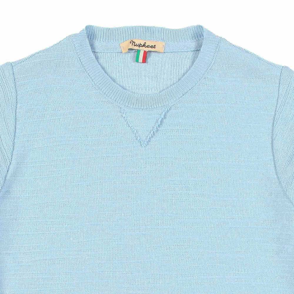Nupkeet T-shirt Tricot Azzurro Cielo Fano