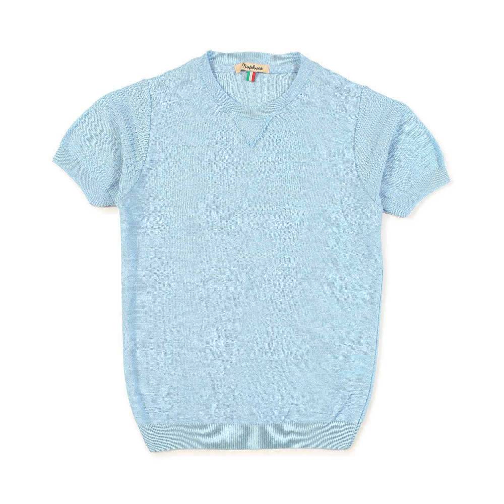 Nupkeet T-shirt tricot azzurro cielo Fano