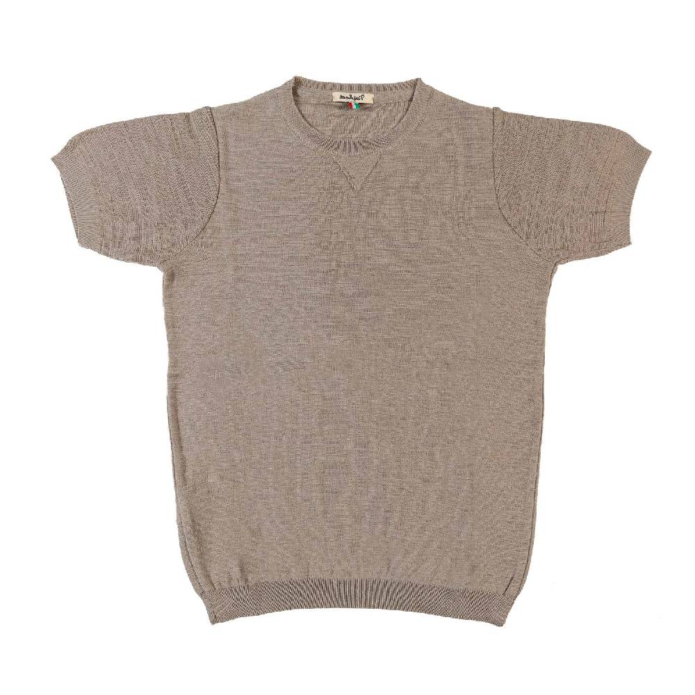 Nupkeet T-shirt tricot beige sabbia Fano