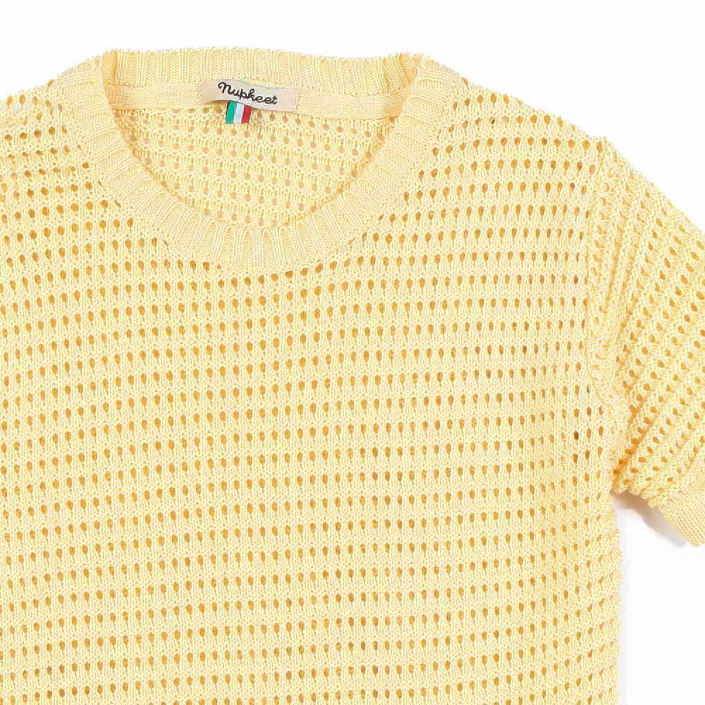 Nupkeet T-shirt Tricot Giallo Banana Monza