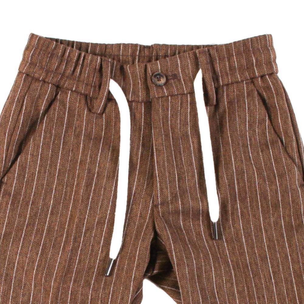 Nupkeet Pantalone Con Coulisse In Panno Spinato – Torrei