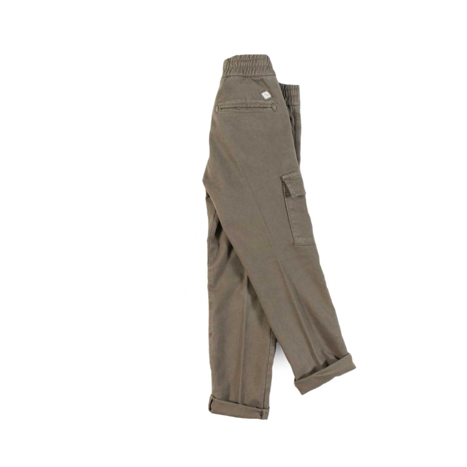 Nupkeet Pantalone Con Tasconi E Coulisse In Operato Stretch – Toblino