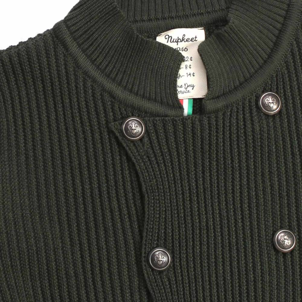Nupkeet Passero Verde Militare – Giacca In Tricot Costa Inglese