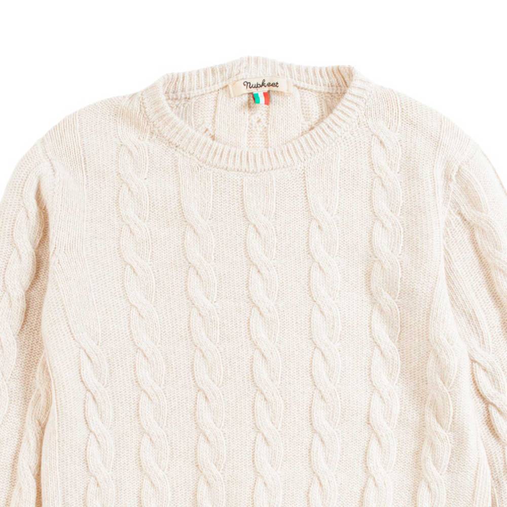 Nupkeet Pullover Girocollo Manica Lunga A Trecce – Varem