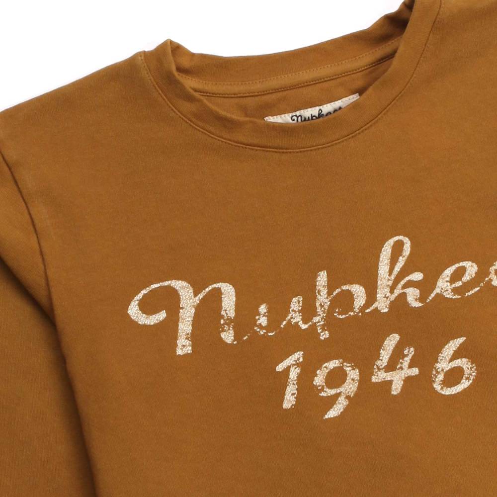 Nupkeet Scimmia Ocra – T-shirt A Manica Lunga Bambino E Teen