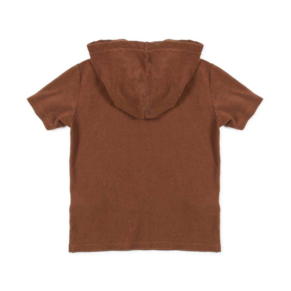 Nupkeet T-shirt Marrone Cacao Con Cappuccio Firenze