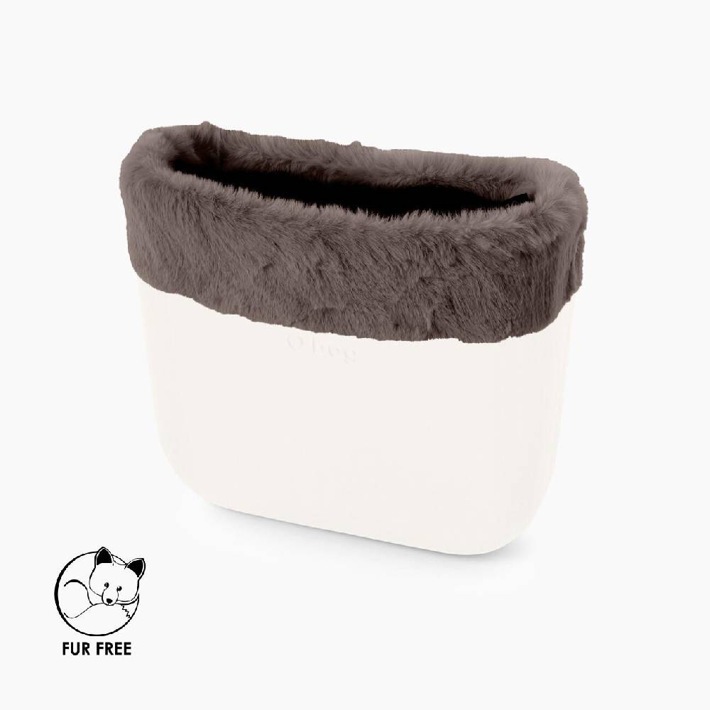 Bordo O bag mini fibra sintetica lapin rex tortora