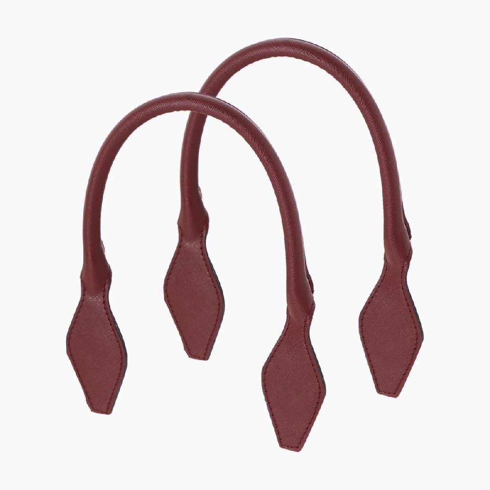 Manico corto a rombo bordeaux