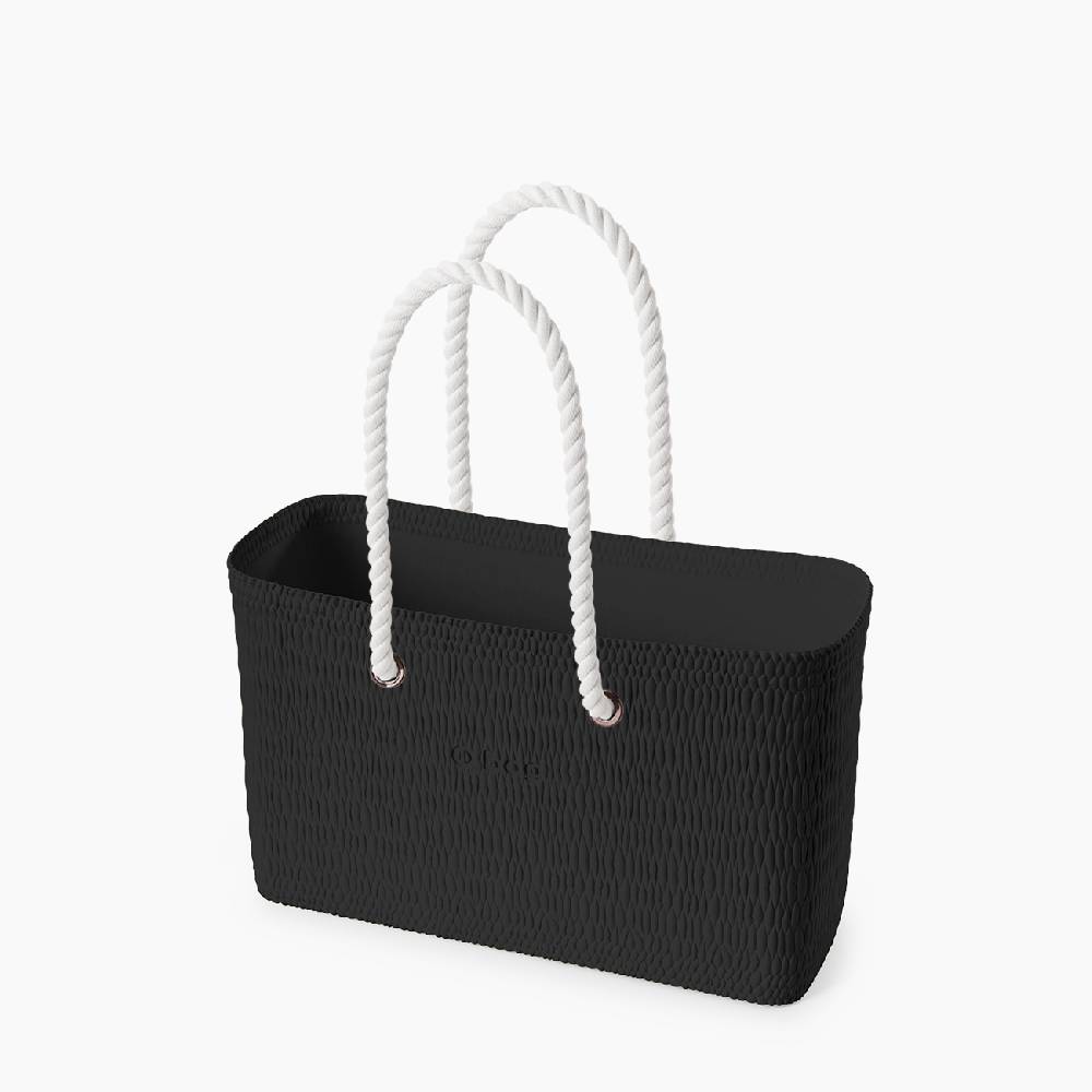 O bag beach nero e bianco