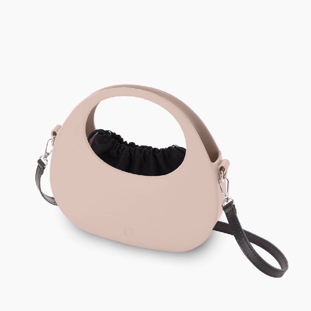 O bag oblò smoke pink e nero