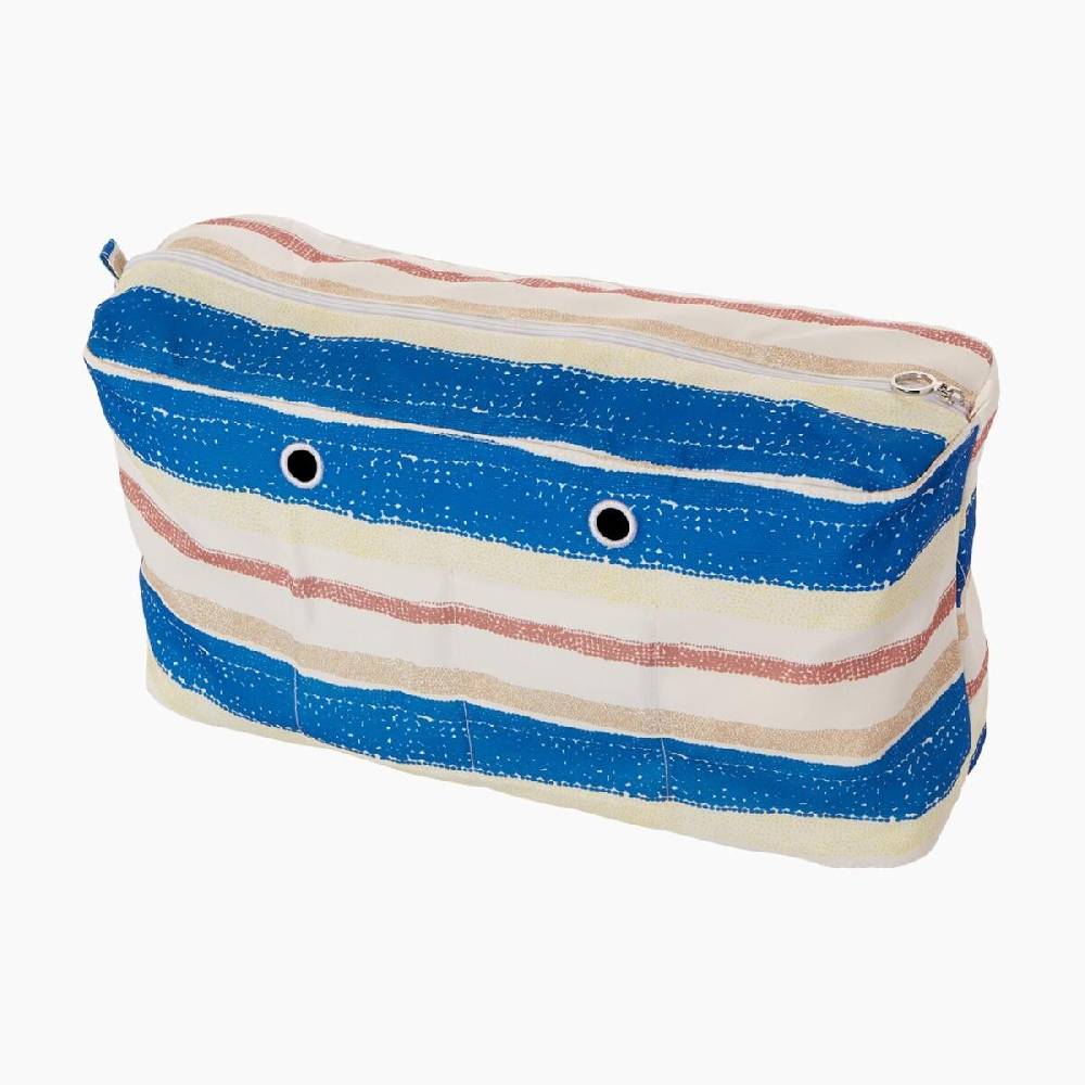 Sacca interna fresia/marina/sabbia stampa riga O bag beach