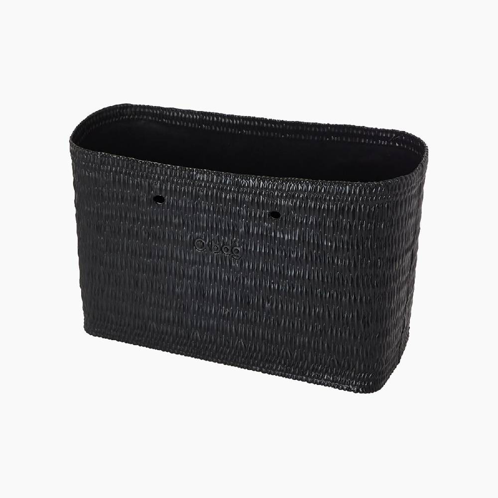 Scocca midollino nera O bag beach