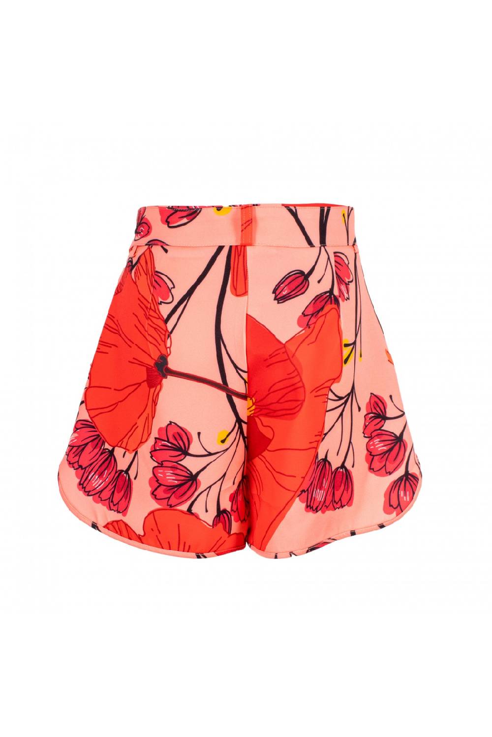 Odì Odì ERNESTINE 090S406 SHORTS FIORE ROSA/ROSSO 3471