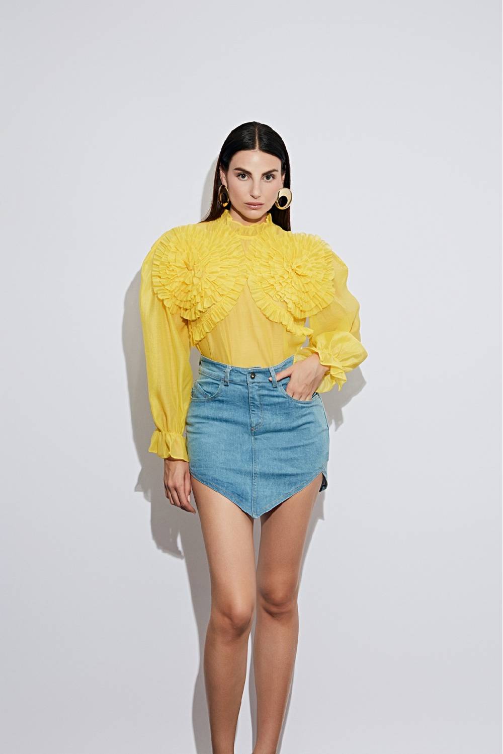 Odì Odì COLONELLA 230S4D9 CAMICIE E BLUSE GIALLO