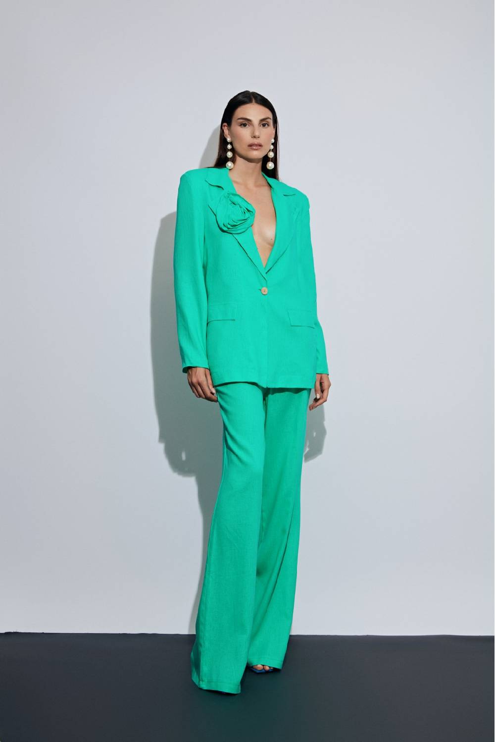 Odì Odì MENFI 240S4P0 PANTALONI VERDE ACQUA