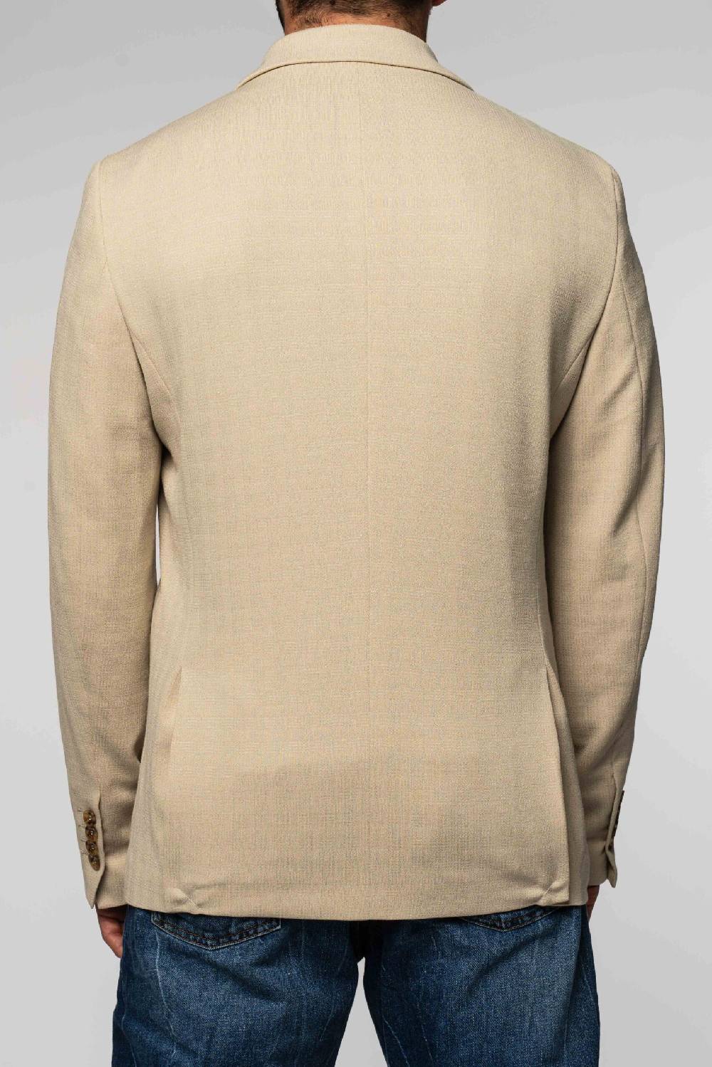 Officina 36 Giacca In Jacquard In Maglia Color Sabbia