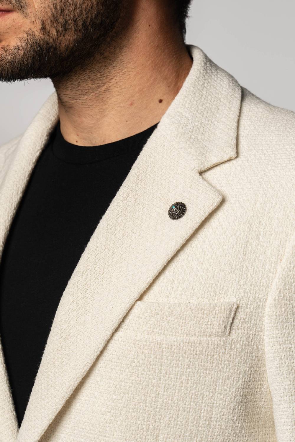 Officina 36 Giacca In Tessuto Armaturato Color Naturale