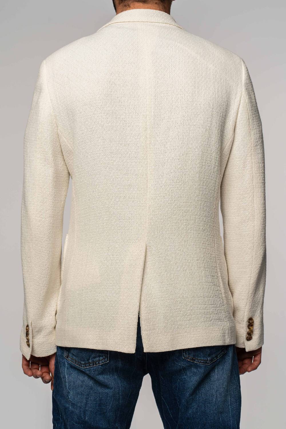 Officina 36 Giacca In Tessuto Armaturato Color Naturale