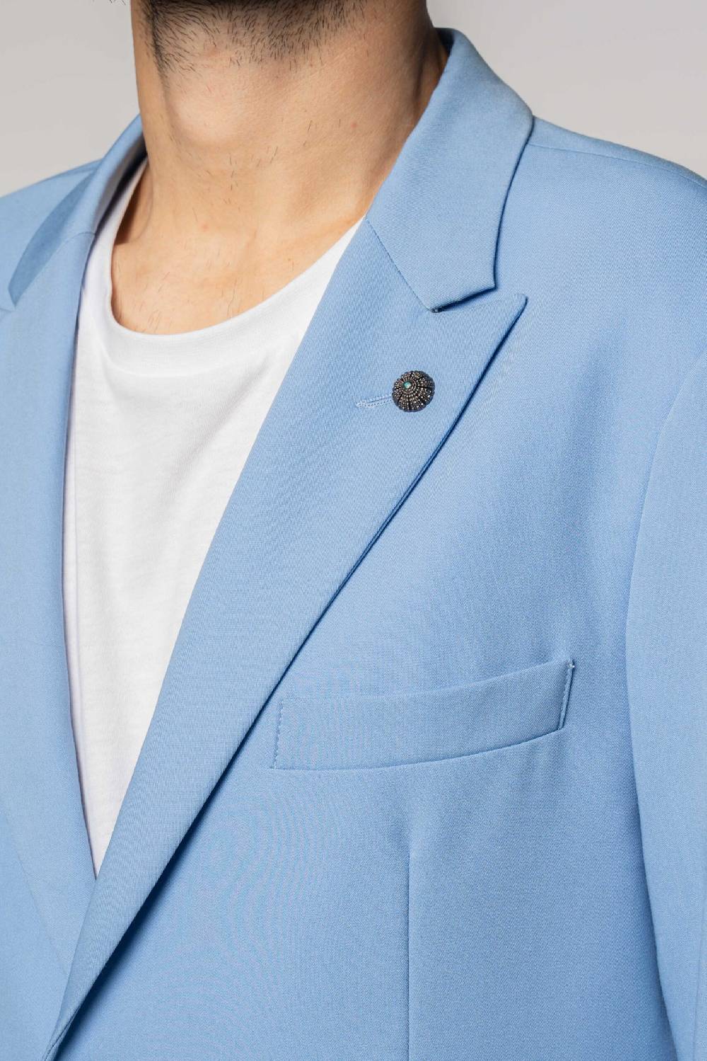 Officina 36 Giacca In Tessuto Tecnico Color Cielo