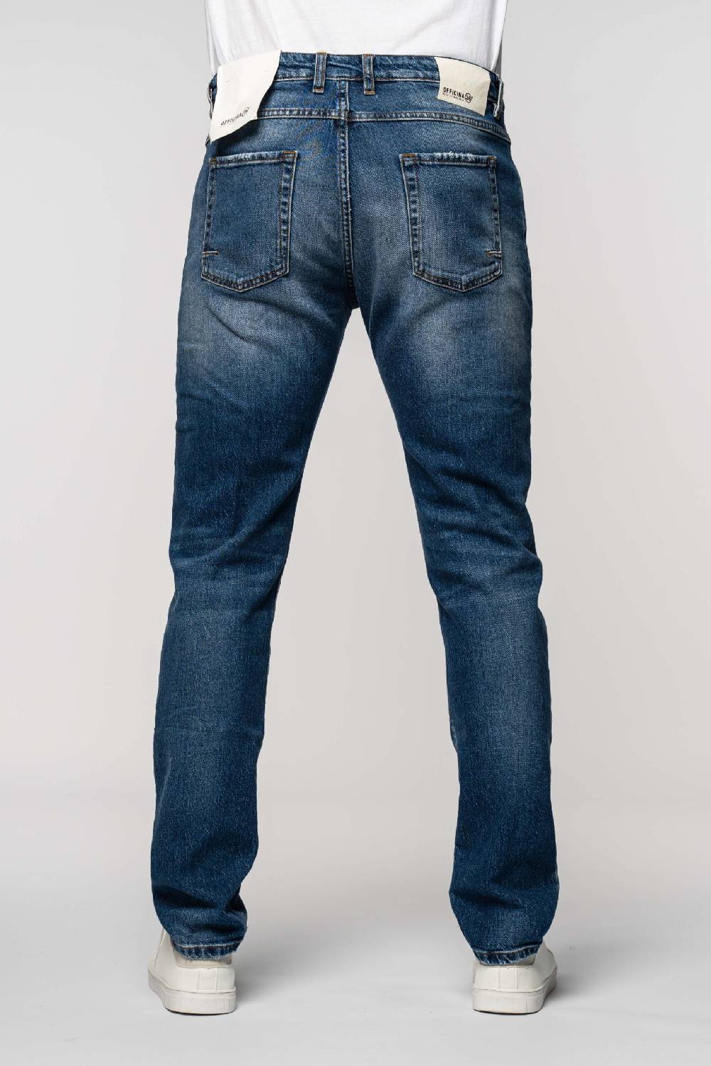 Officina 36 Jeans In Denim Blu Con Lavaggio Chiaro