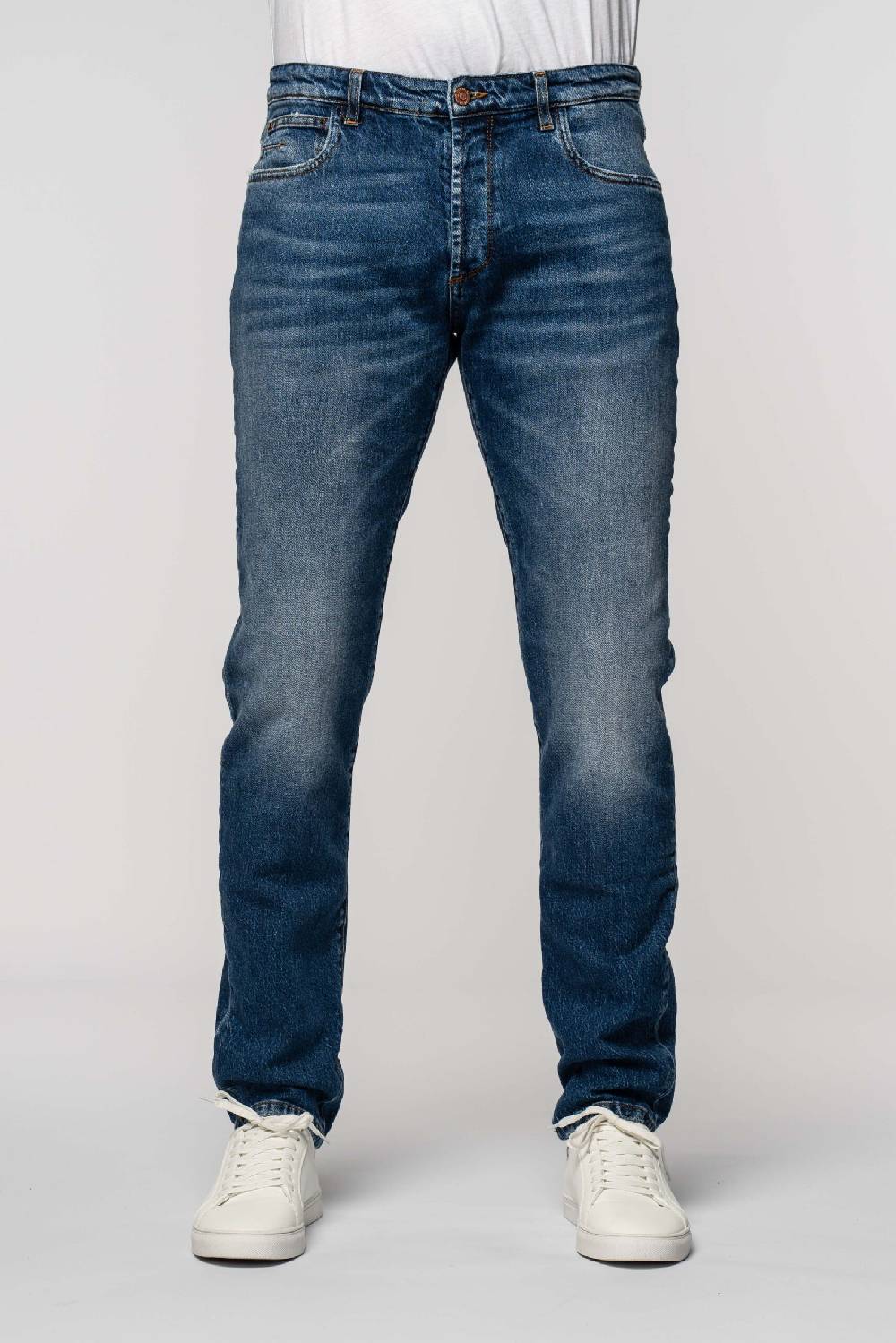 Officina 36 Jeans in denim blu con lavaggio chiaro