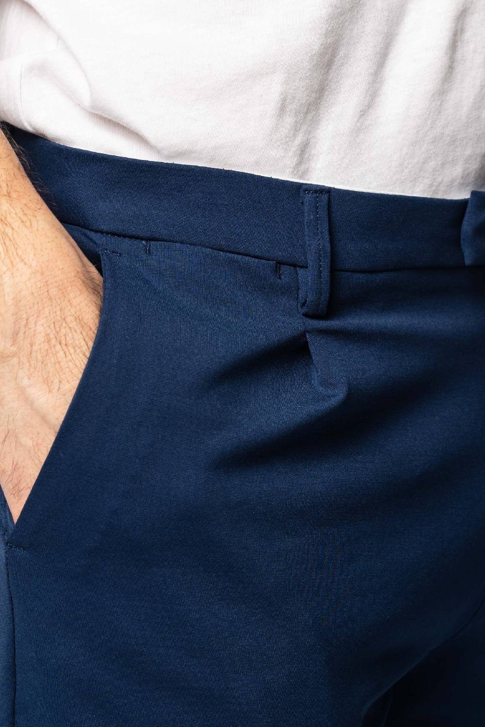 Officina 36 Pantaloni In Punto Milano Color Denim