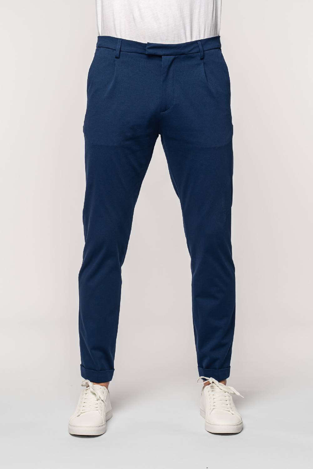 Officina 36 Pantaloni in punto milano color denim