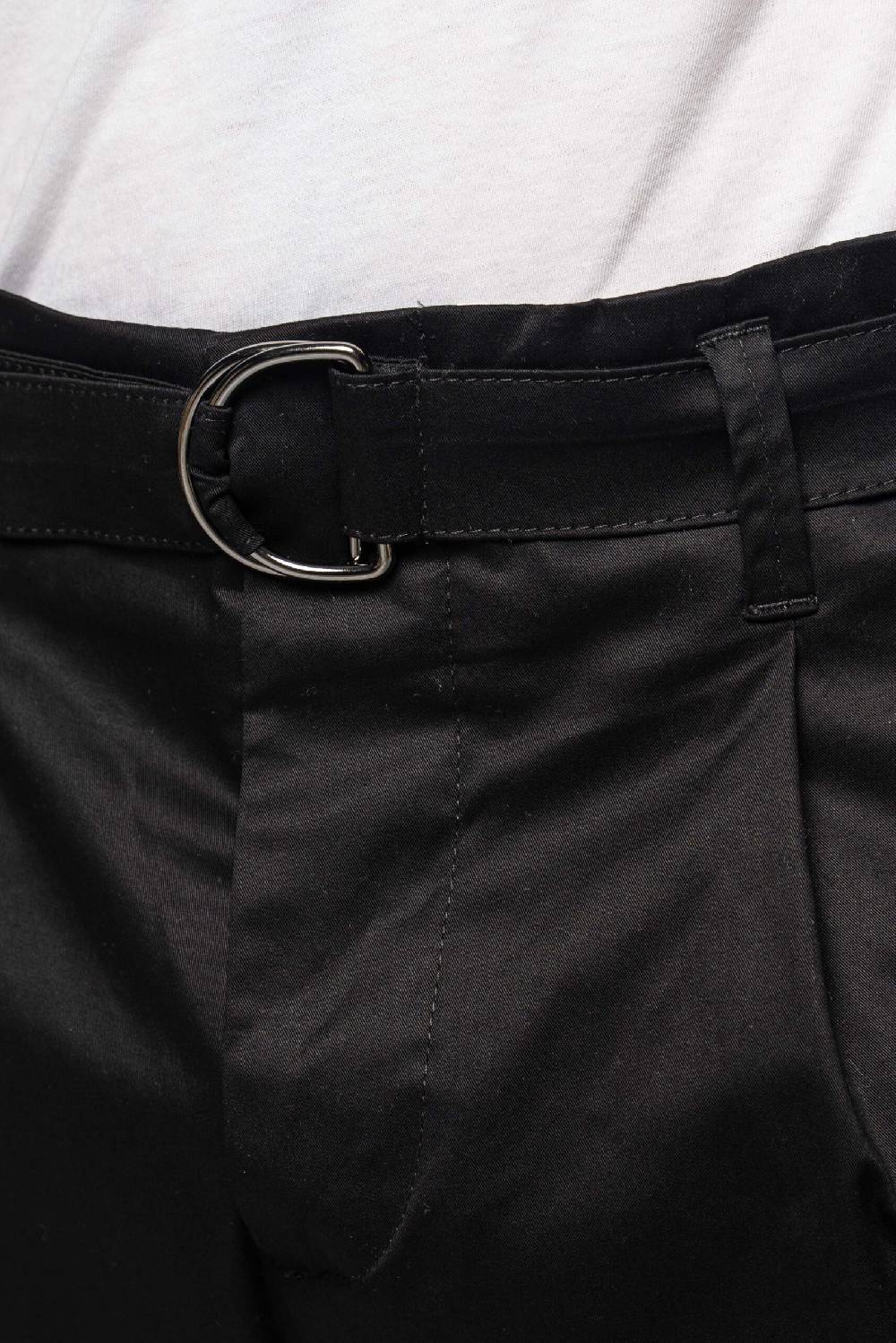 Officina 36 Pantaloni Neri In Gabardina