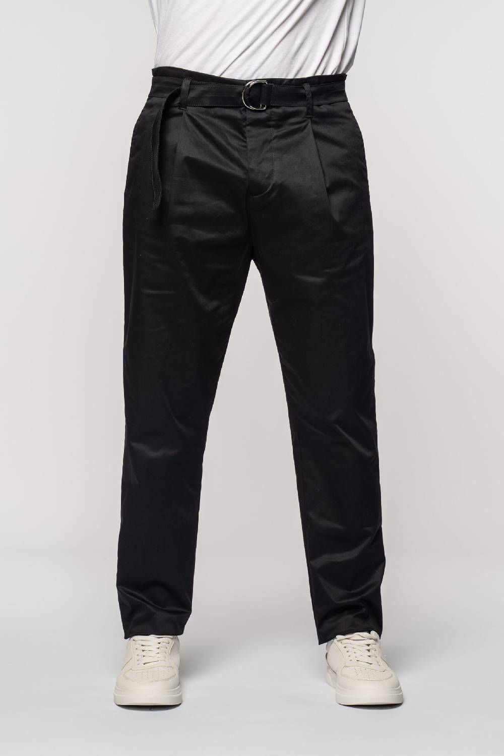 Officina 36 Pantaloni neri in gabardina