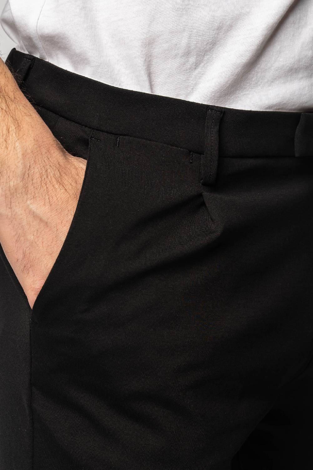 Officina 36 Pantaloni Neri In Punto Milano