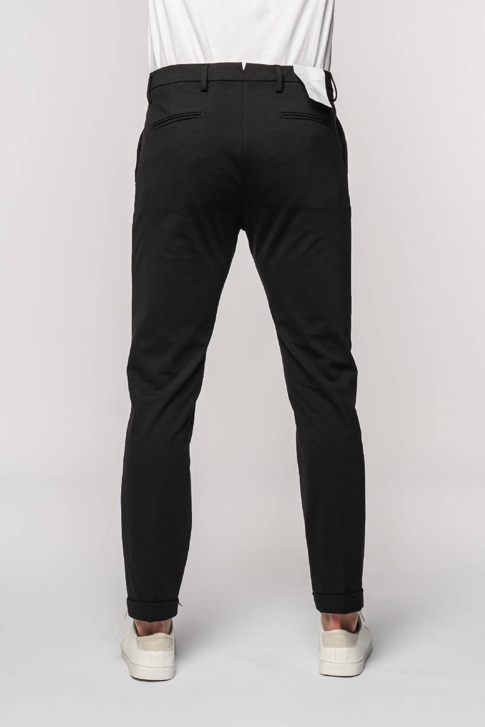 Officina 36 Pantaloni Neri In Punto Milano