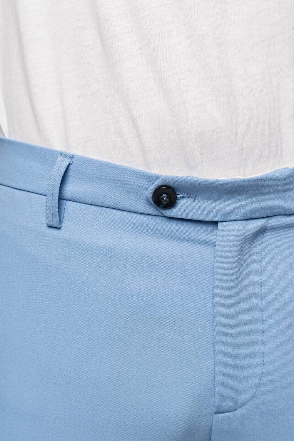 Officina 36 Pantaloni In Tessuto Tecnico Color Cielo
