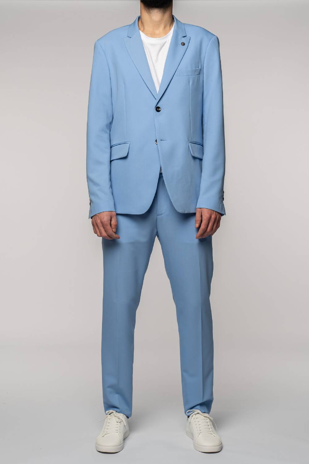 Officina 36 Pantaloni In Tessuto Tecnico Color Cielo