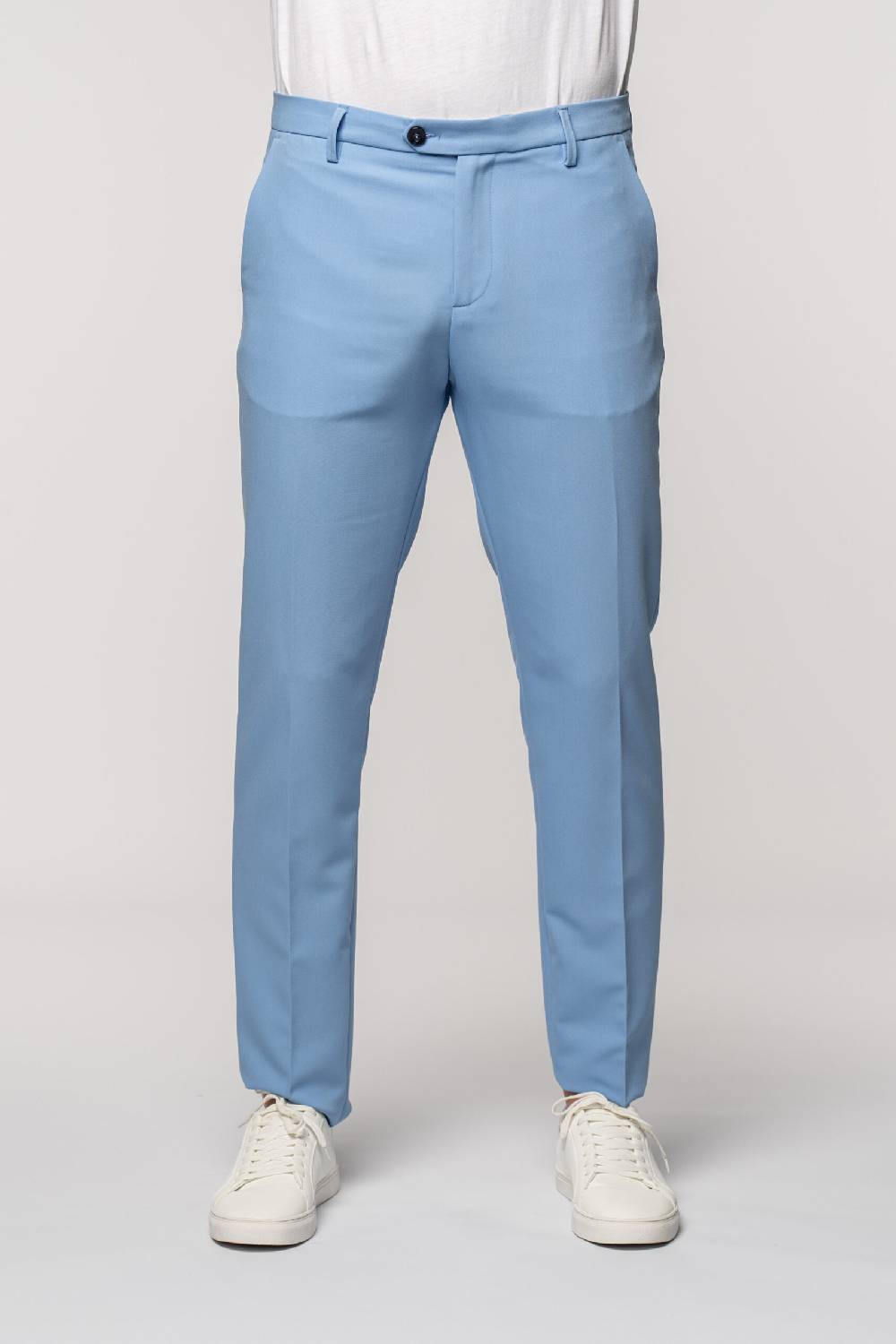 Officina 36 Pantaloni in tessuto tecnico color cielo