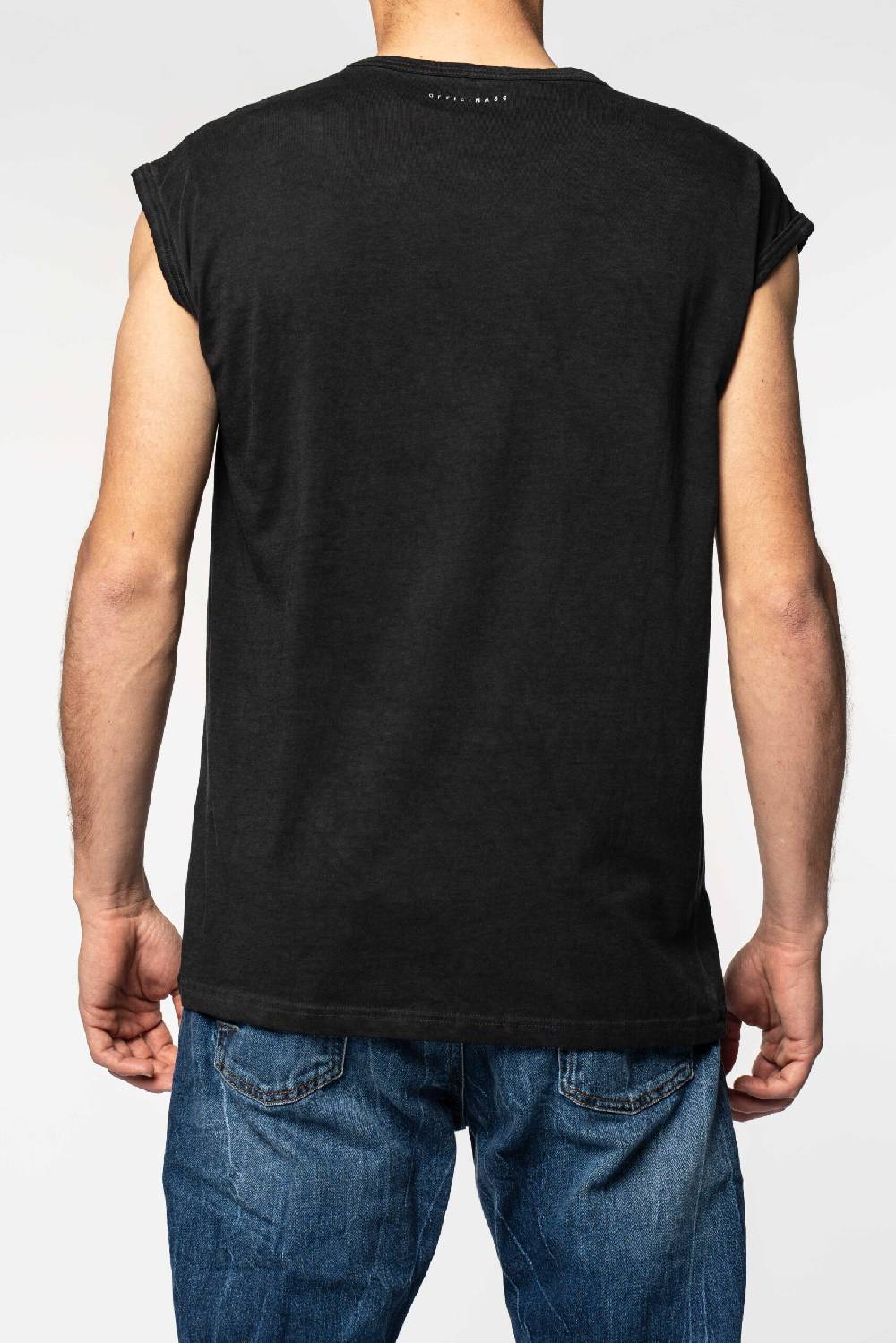 Officina 36 T-shirt Smanicata In Jersey Color Carbone