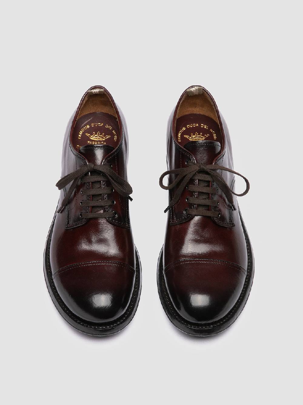 Officine Creative ADMIRAL 002 Derby In Pelle Bordeaux