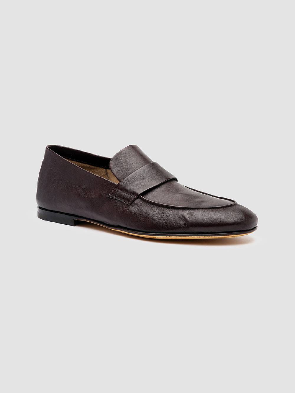 Officine Creative AIRTO 001 Mocassini Penny Loafer In Pelle Marrone
