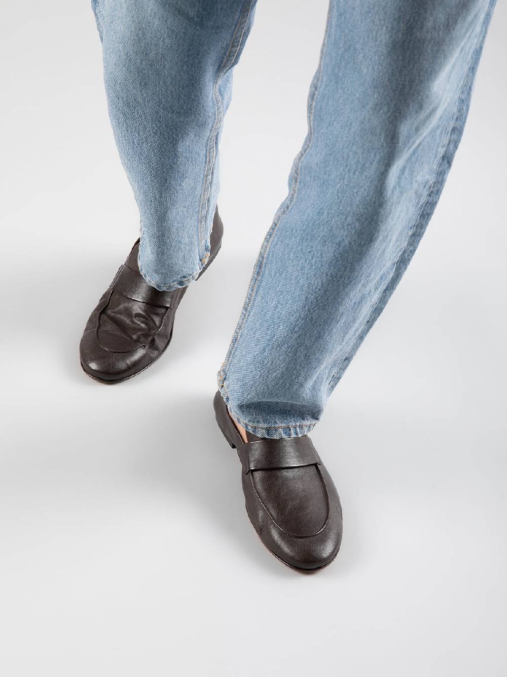 Officine Creative AIRTO 001 Mocassini Penny Loafer In Pelle Marrone