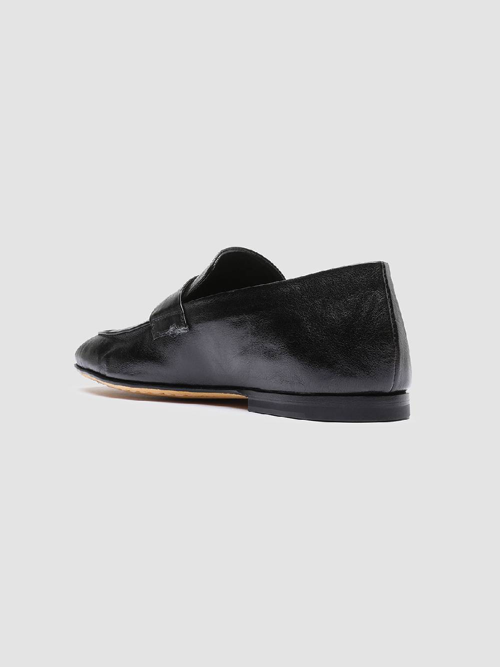 Officine Creative AIRTO 001 Mocassini Penny Loafer In Pelle Nera