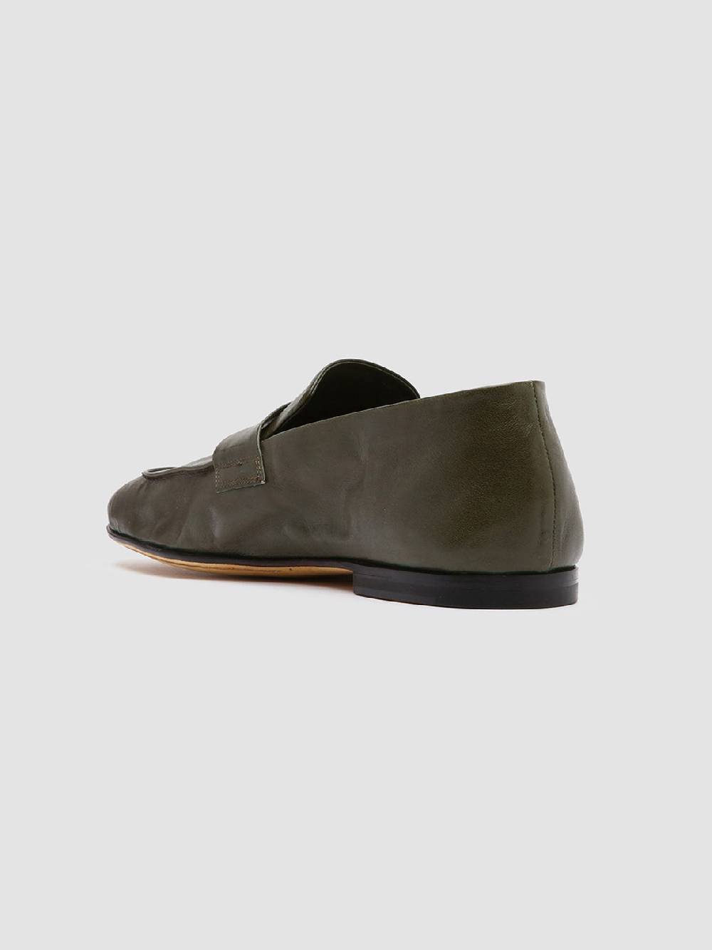 Officine Creative AIRTO 001 Mocassini Penny Loafer In Pelle Verde
